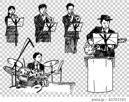 爵士樂隊演奏大樂隊 83701593