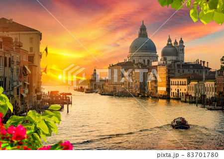Sunset over Canal Grande 83701780