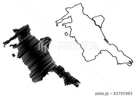Pitesti City (Republic of Romania, Arges County) map vector illustration, scribble sketch City of Pitesti map 83705965