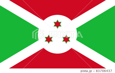 National Flag Republic of Burundi - vector,