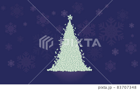 Christmas tree fir-tree made of money paper banknotes, whirlwind, spiral. Merry christmas and happy new year 83707348