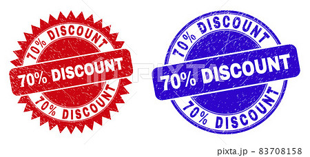 70 discount DISCOUNT Round and Rosette Seals with Grunge Style 83708158