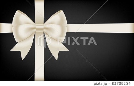 リボン　プレゼント　銀色　シルバー　高級感　飾り　贈り物　素材 83709254