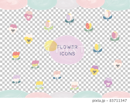 Tulips and pansies 83711347