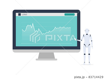 人工知能 Aiによる予測結果はこちらです なイラスト素材のイラスト素材