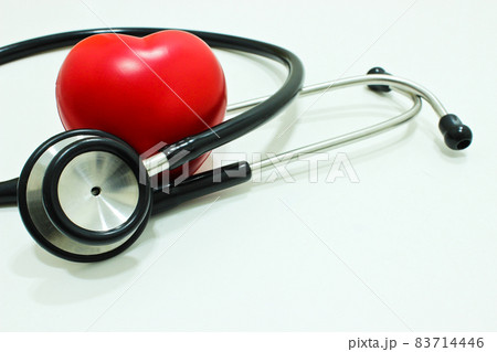 Stethoscope and red heart Isolated on the White Background Stethoscope and red heart Isolated on the White Background 83714446