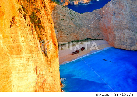 ギリシャ・ザキントス島ナヴァイオビーチ ギリシャ・ザキントス島ナヴァイオビーチ 83715278