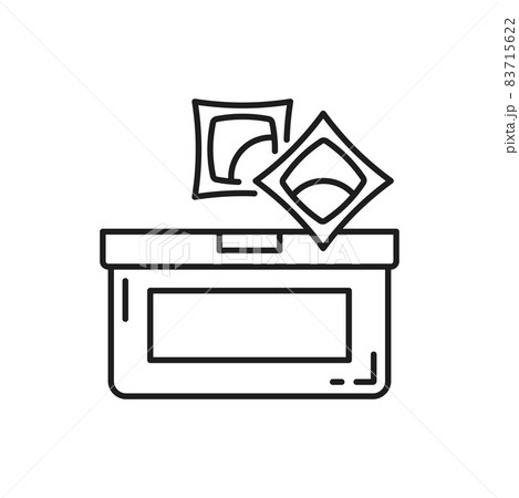 Laundry gel tablets or dishwasher tabs isolated thin line icon. Vector pair of plastic capsules with washing and cleaning detergent, dishwasher cleaner pods and container or packaging, chemical soap Laundry gel tablets or dishwasher tabs isolated thin line icon. Vector pair of plastic capsules with washing and cleaning detergent, dishwasher cleaner pods and container or packaging, chemical soap 83715622