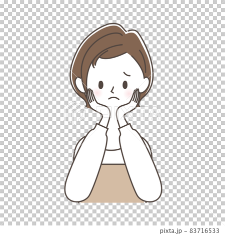 A woman in a troubling apron A woman in a troubling apron 83716533