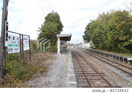 山部駅　JR山部駅　T32　根室本線　駅構内横断一般道踏切 83716632