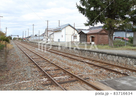 山部駅　JR山部駅　T32　根室本線　駅構内横断一般道踏切 83716634