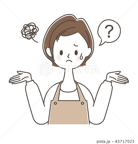お手上げ状態の主婦 83717025