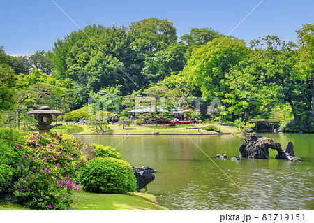 東京都 六義園 (りくぎえん) 吹上茶屋付近 特別名勝 東京都 六義園 (りくぎえん) 吹上茶屋付近 特別名勝 83719151
