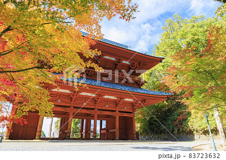 紅葉真っ盛りの高野山 83723632
