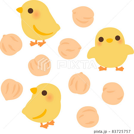 ヒヨコとひよこ豆 83725757