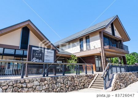 京都府宮津市　快晴の京都丹後鉄道天橋立駅 83726047