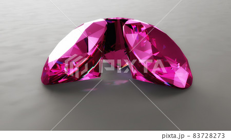 Pink Tourmalines On Neutral Background 83728273