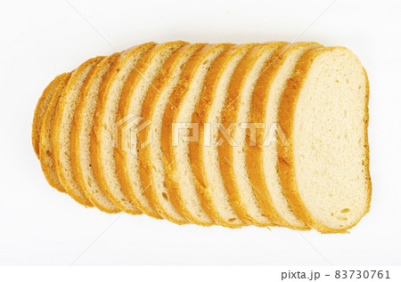 Slices of wheat bread isolated on white background. Studio Photo. Slices of wheat bread isolated on white background. Studio Photo. 83730761