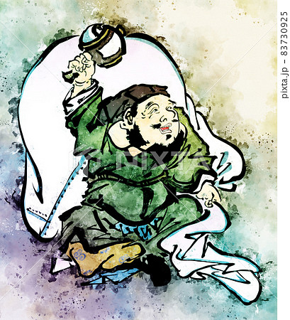 浮世絵　福の神　その5　水彩風 83730925