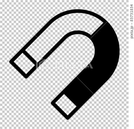 U字の磁石のアイコン 83731834