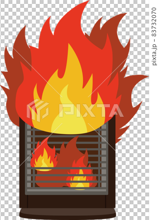 Ignition accident of used and deteriorated home appliances at home Vector Ignition accident of used and deteriorated home appliances at home Vector 83732070
