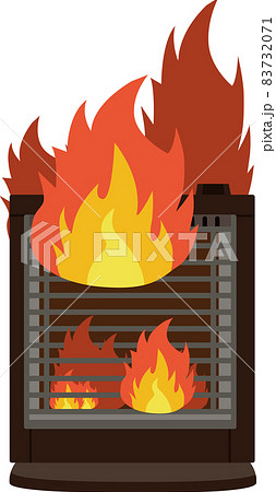 家庭の中古・劣化した家電の発火事故　ベクター 83732071
