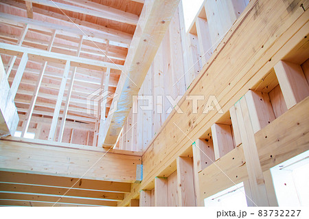 建築途中の家 建築途中の家 83732227