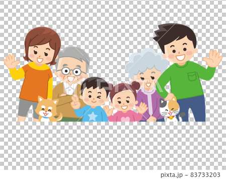 春季聚會的家庭和寵物 春季聚會的家庭和寵物 83733203