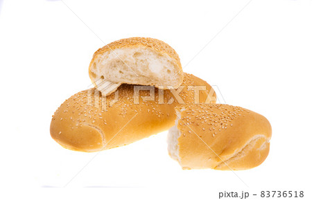 white loaf isolated white loaf isolated 83736518