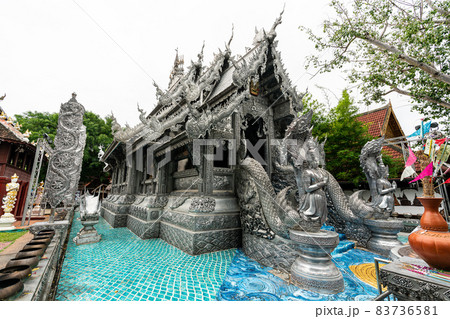 Wat Sri Suphan, the beautiful silver temple, in Chiang Mai, Thailand. Wat Sri Suphan, the beautiful silver temple, in Chiang Mai, Thailand. 83736581