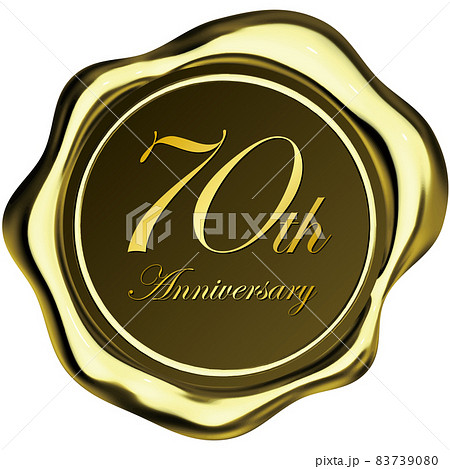 70th Anniversary シンプルなシールワックス金 83739080