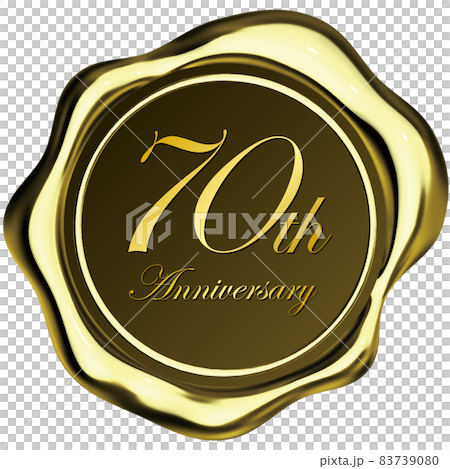 70th Anniversary シンプルなシールワックス金 83739080