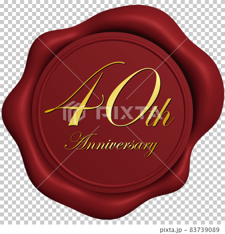 40th Anniversary シンプルなシールワックス赤 40th Anniversary シンプルなシールワックス赤 83739089