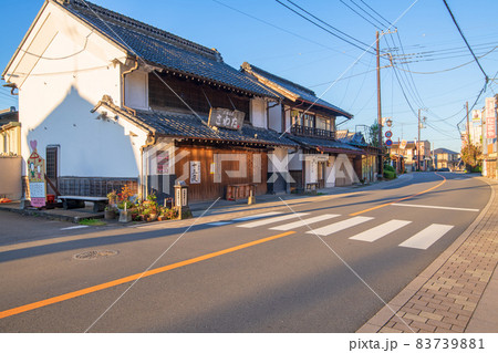 妻沼聖天山 歓喜院 商店街通り 秋の季節 妻沼聖天山 歓喜院 商店街通り 秋の季節 83739881