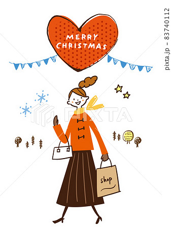 クリスマスのショッピング クリスマスのショッピング 83740112