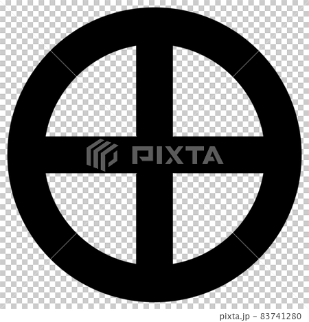 丸に十字です。轡、島津十字ともいいます。島津義弘、島津豊久、島津