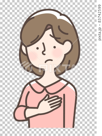 一個擔心自己胸部的女人 一個擔心自己胸部的女人 83742599