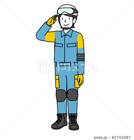 警察官の女性　：　広域緊急援助隊 83743087