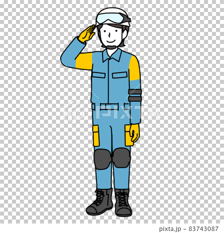 警察官の女性　：　広域緊急援助隊 83743087