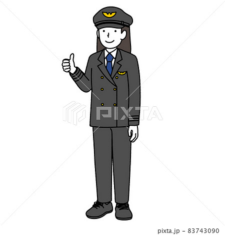 パイロットの女性 83743090