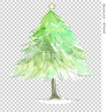 Decorated fir tree Christmas tree - Stock Illustration [83744788] - PIXTA