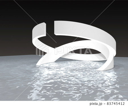 抽象時な空間の3dレンダリング 抽象時な空間の3dレンダリング 83745412