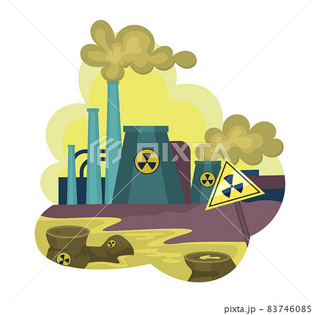 factory water pollution clipart
