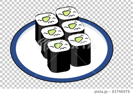 主線螞蟻簡約卡通壽司/壽司插畫|黃瓜kappa卷握壽司插畫 主線螞蟻簡約卡通壽司/壽司插畫|黃瓜kappa卷握壽司插畫 83746878