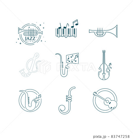 Jazz Music icon vector illustration design Jazz Music icon vector illustration design 83747258