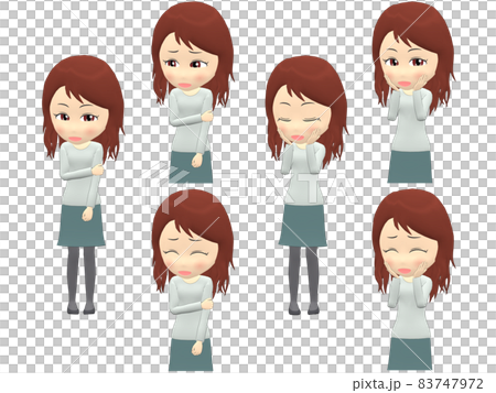 [Shy A] Female knit wave front 83747972