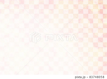 格子和柄水彩 83748058