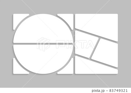 Template collage of six frames, images, photo 83749321