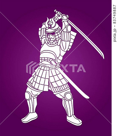 Samurai Warrior or Ronin with Armor and Weapon Japanese Fighter Action Cartoon Graphic Vector Samurai Warrior or Ronin with Armor and Weapon Japanese Fighter Action Cartoon Graphic Vector 83749887