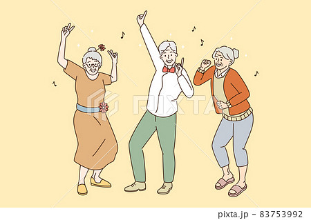 Elderly mature people active lifestyle concept. 83753992